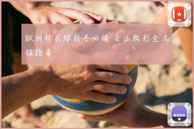 欧洲杯买球新手必读 合法购彩全流程指南