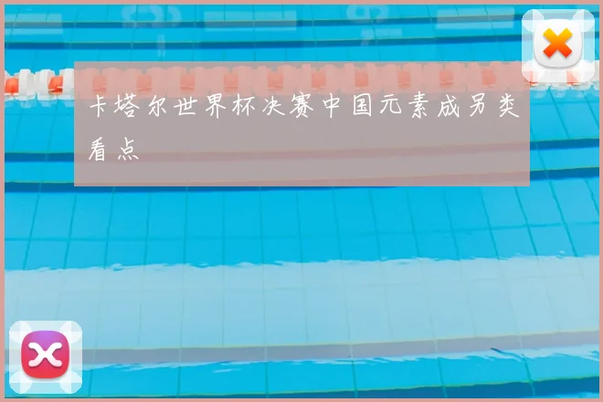 卡塔尔世界杯决赛中国元素成另类看点